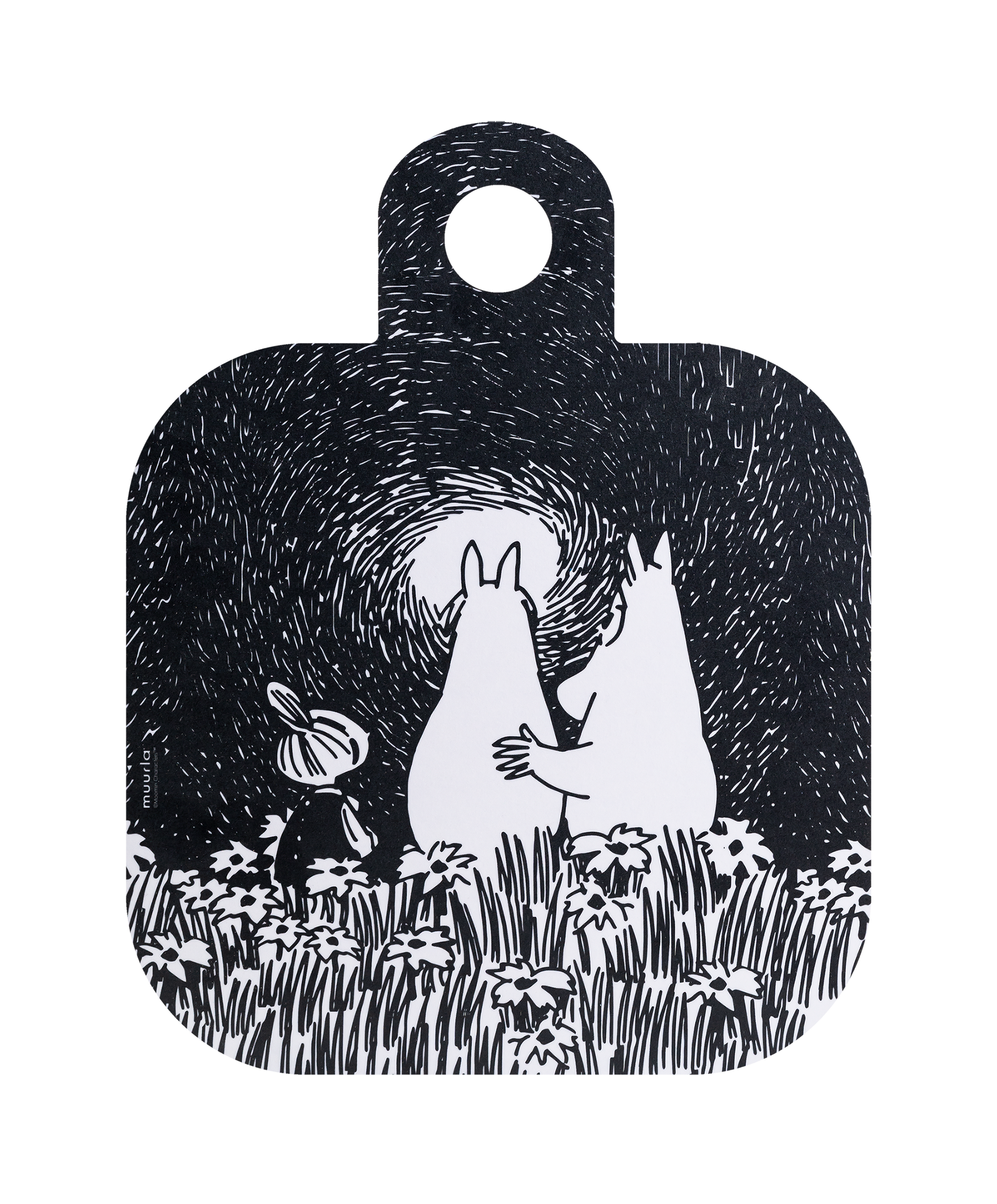 Mumitroldene skærebræt 25 x 32 cm - Venskab - Dsignhouse