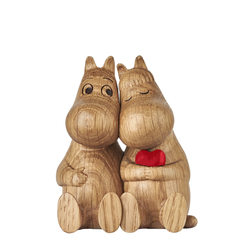 Mumitroldene træfigur egetræ/red heart HUG - Dsignhouse