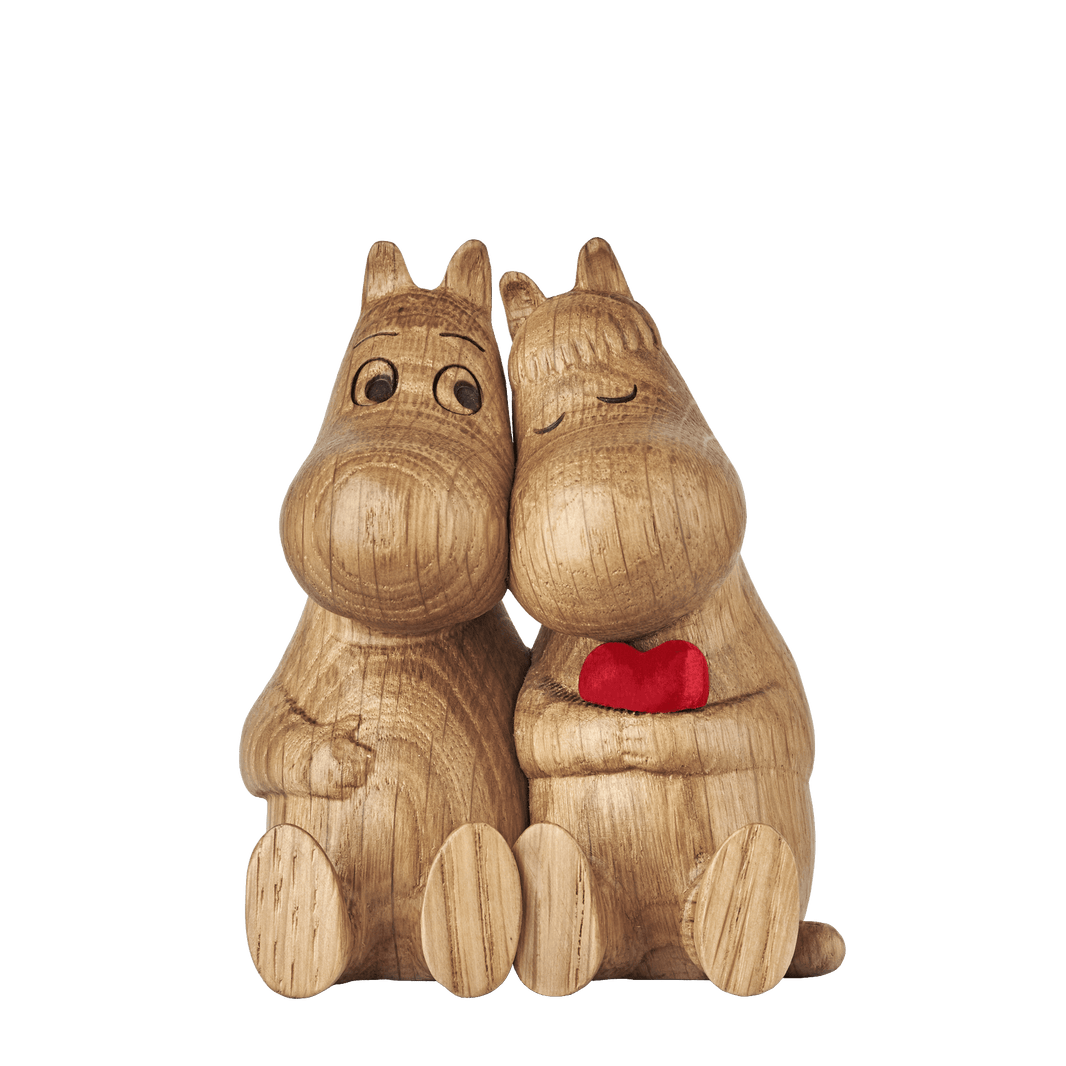 Mumitroldene træfigur egetræ/red heart HUG - Dsignhouse