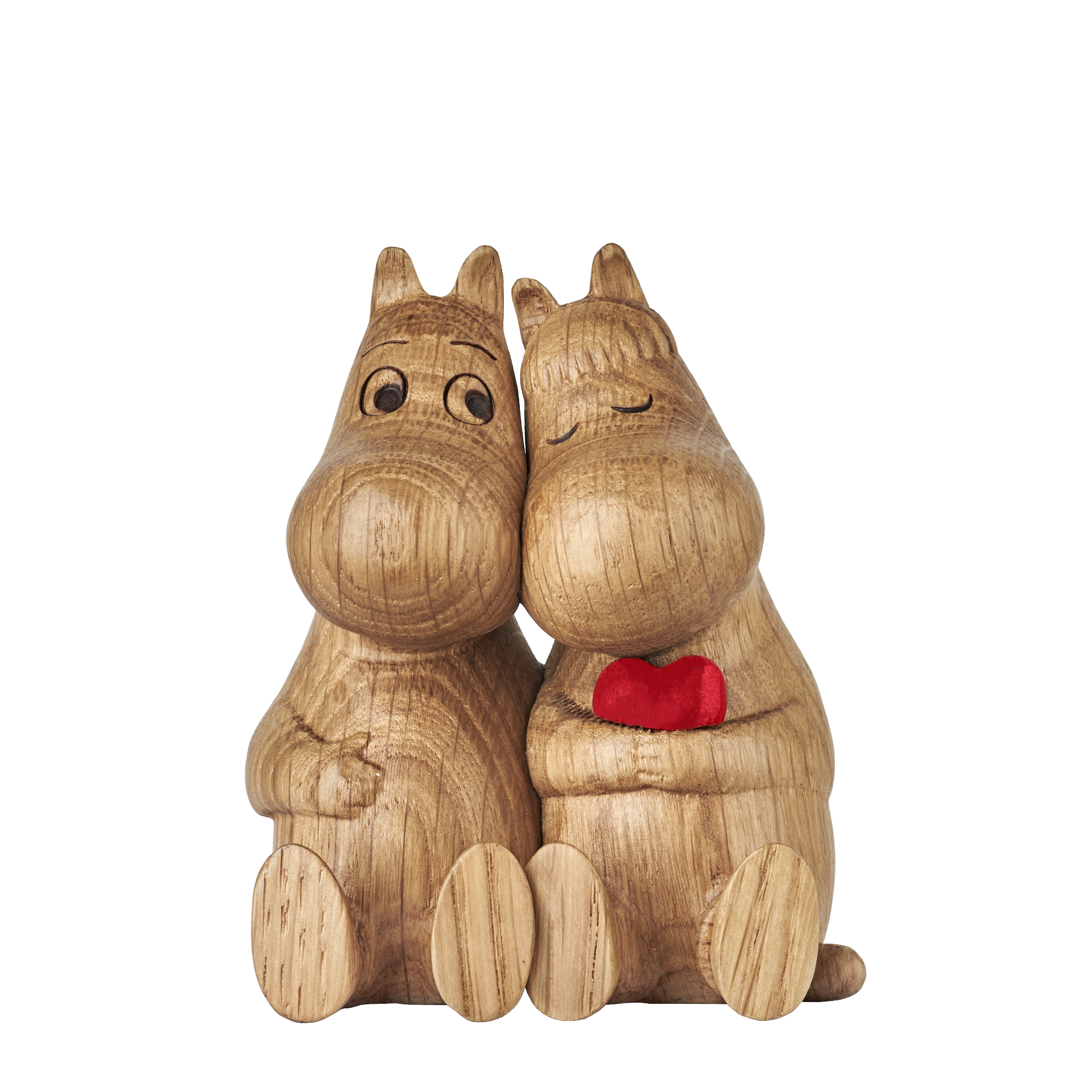 Mumitroldene træfigur egetræ/red heart HUG - Dsignhouse