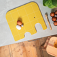 Muurla skærebræt, Elefant, birk/gul, large - Dsignhouse