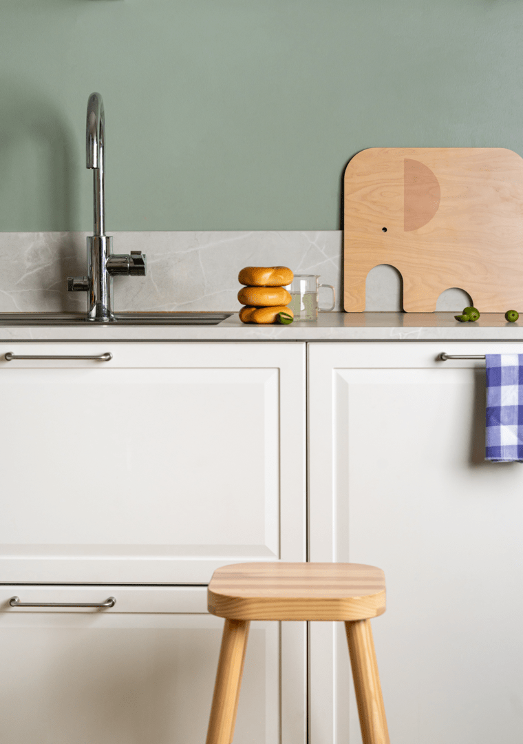 Muurla skærebræt, Elefant, birk/gul, large - Dsignhouse