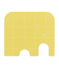 Muurla skærebræt, Elefant, birk/gul, large - Dsignhouse