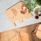 Muurla skærebræt, Elefant, birk/rosa, Medium - Dsignhouse