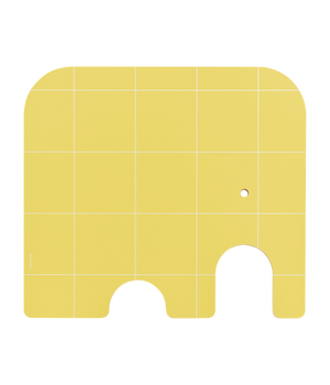 Muurla Skærebræt, Elefant, Birk/Gul, Large
