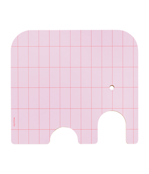 Muurla Skærebræt, Elefant, Birk/Rosa, Medium