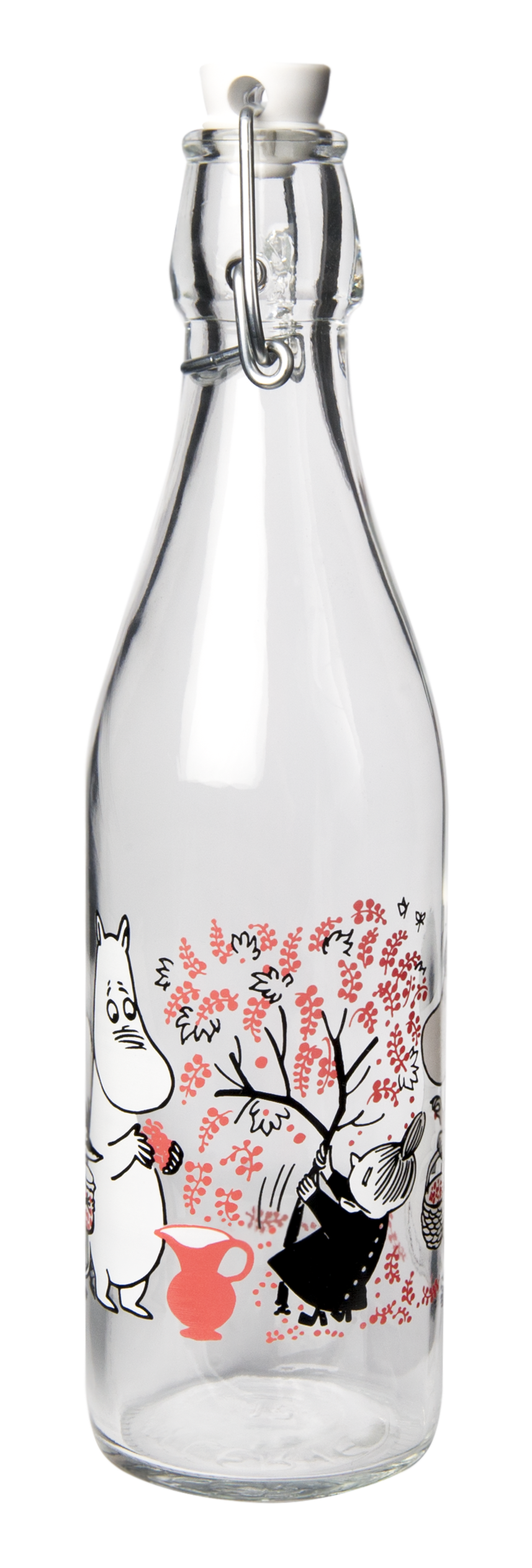 Moomin glass bottle 0.5L Berries