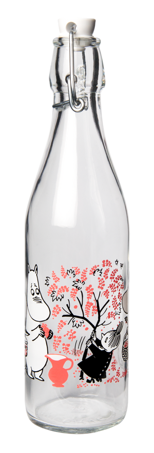 Moomin glass bottle 0.5L Berries