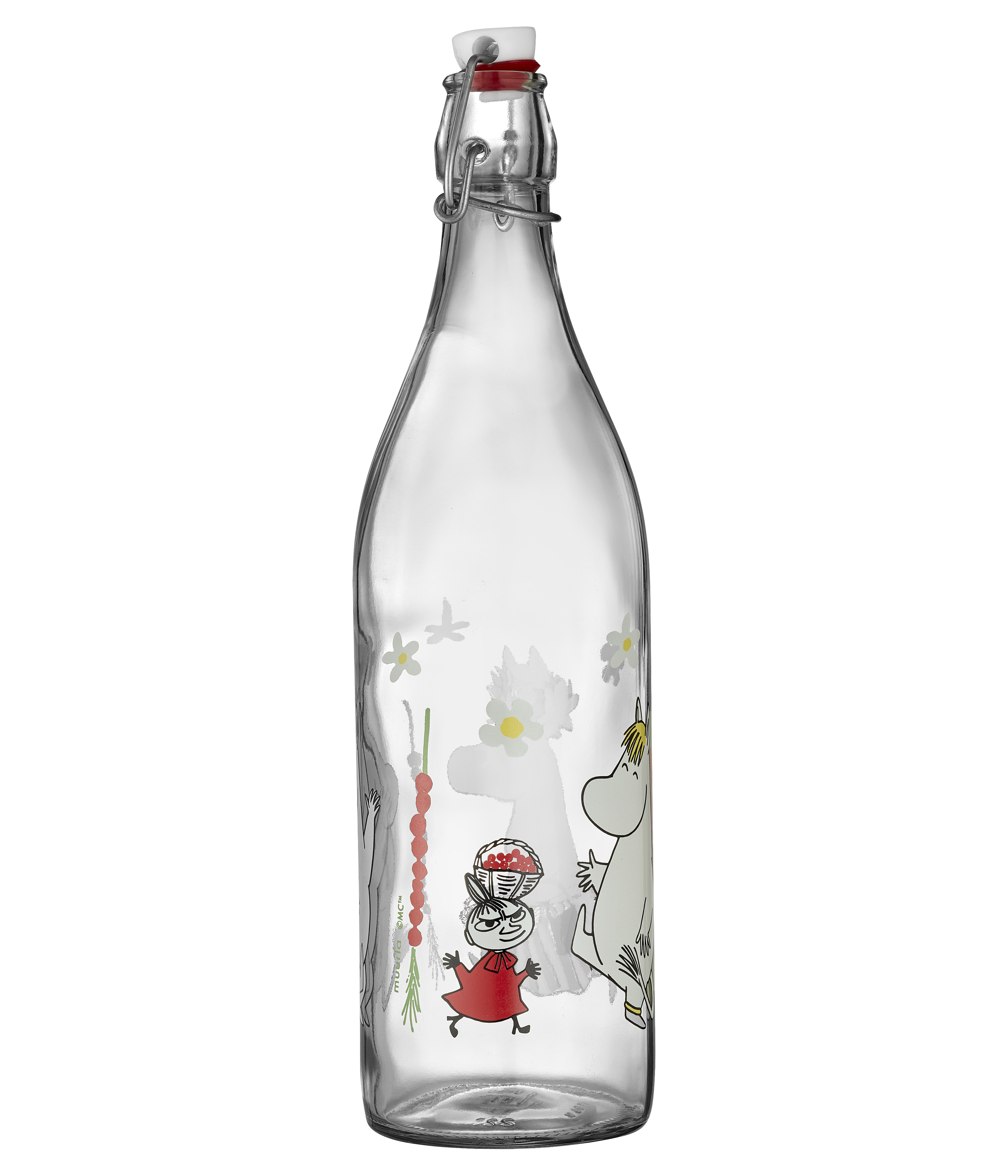 Moomin glasflaske Wild Strawberries 1 L