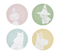 Mumitroldene coasters 10 cm - 4-pack