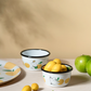 Mumitroldene emaljeskål Joyful Apples 3dl