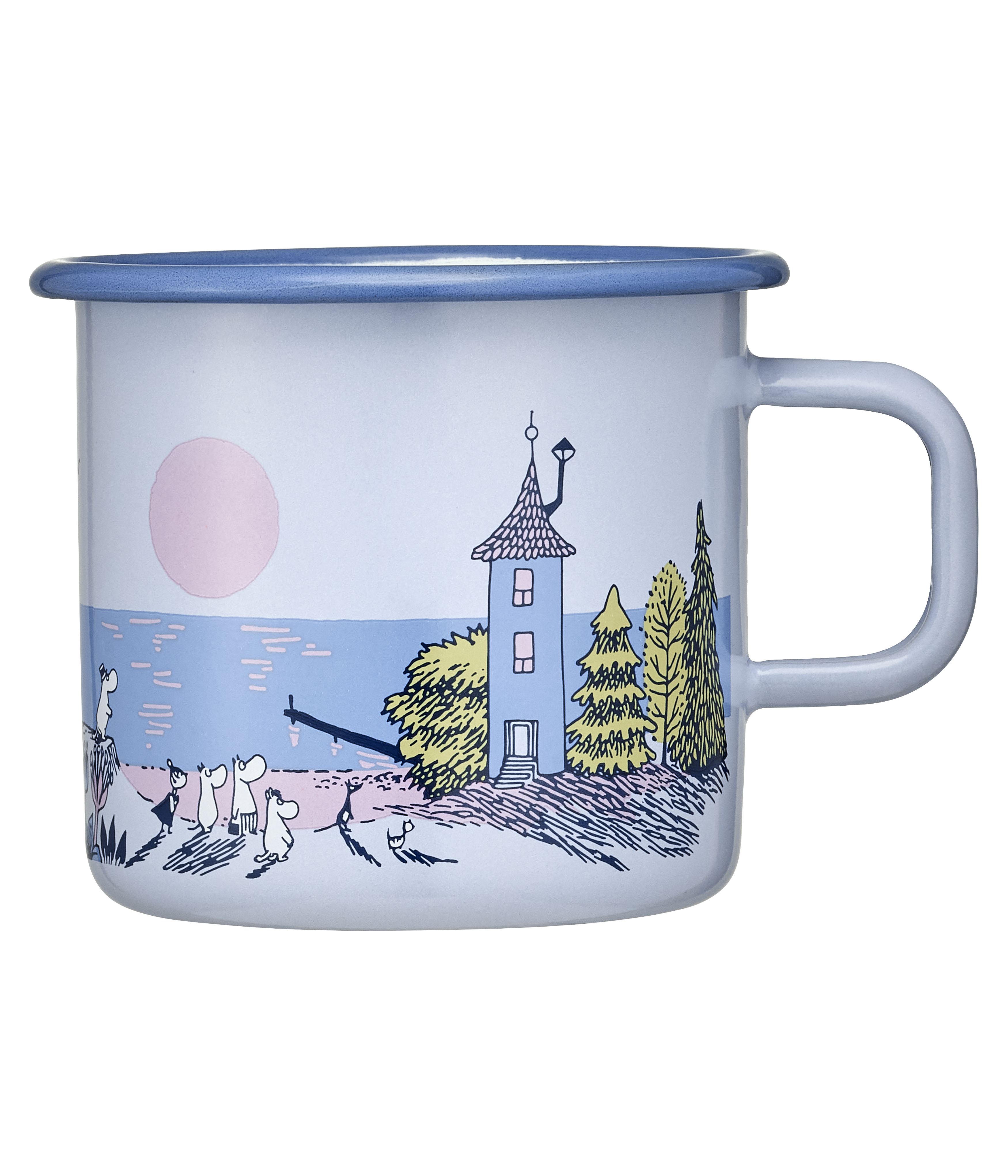 Moomin emaljekrus Sunset 5,5 dl