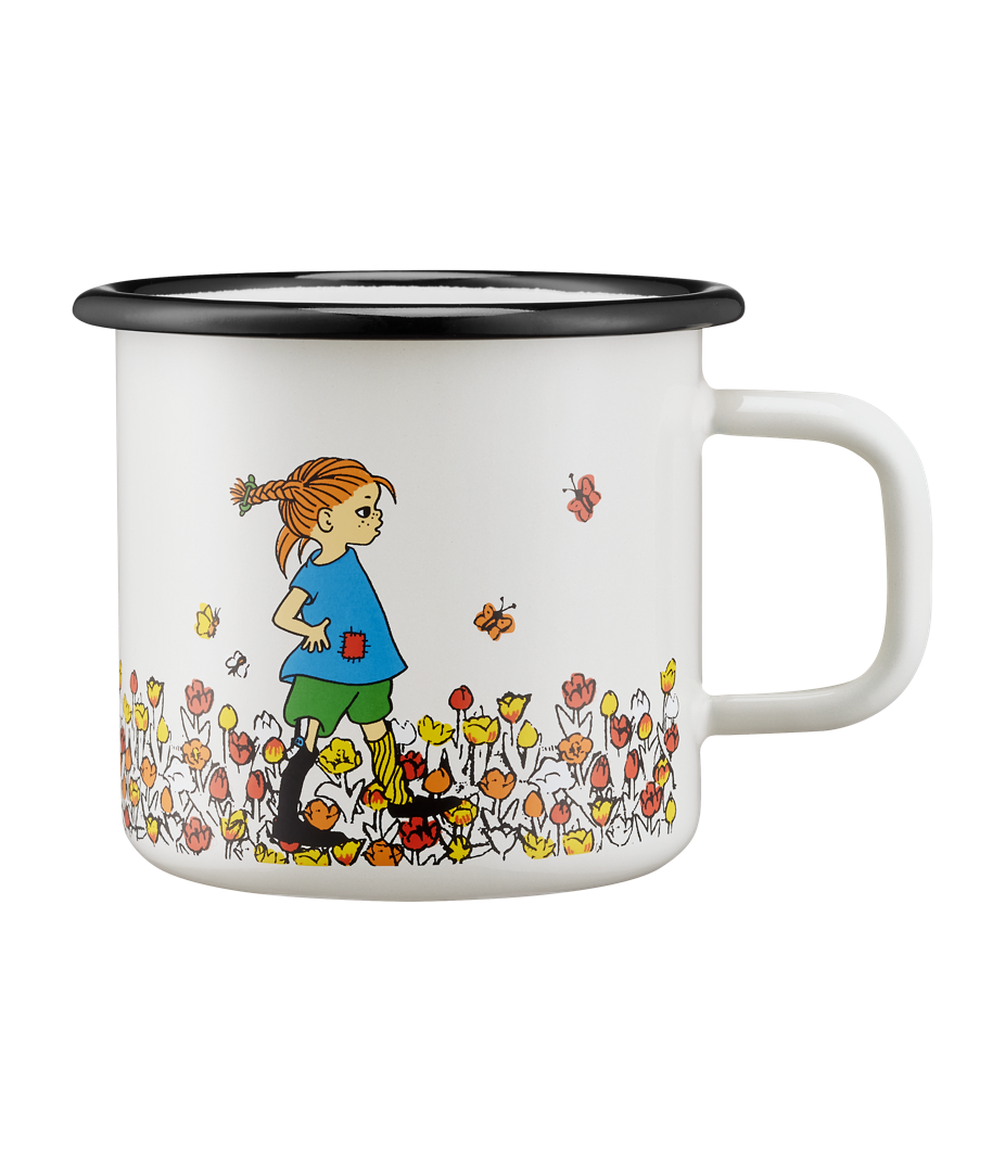 Pippi Langstrømpe emaljekrus BE MORE PIPPI 3,7dl