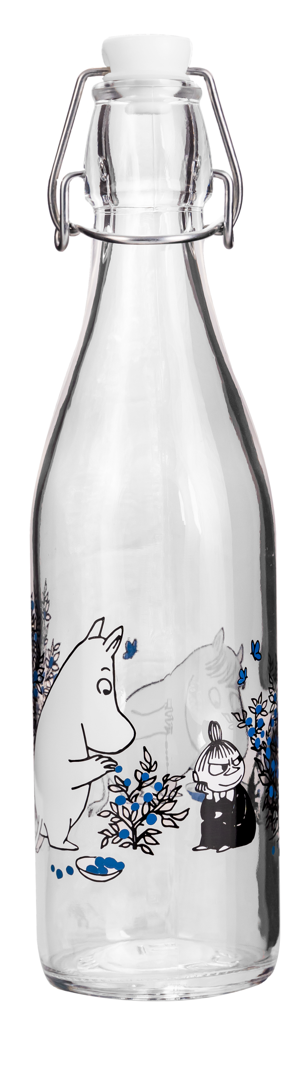 Mumitroldene glasflaske 0,5L Blueberries - Dsignhouse