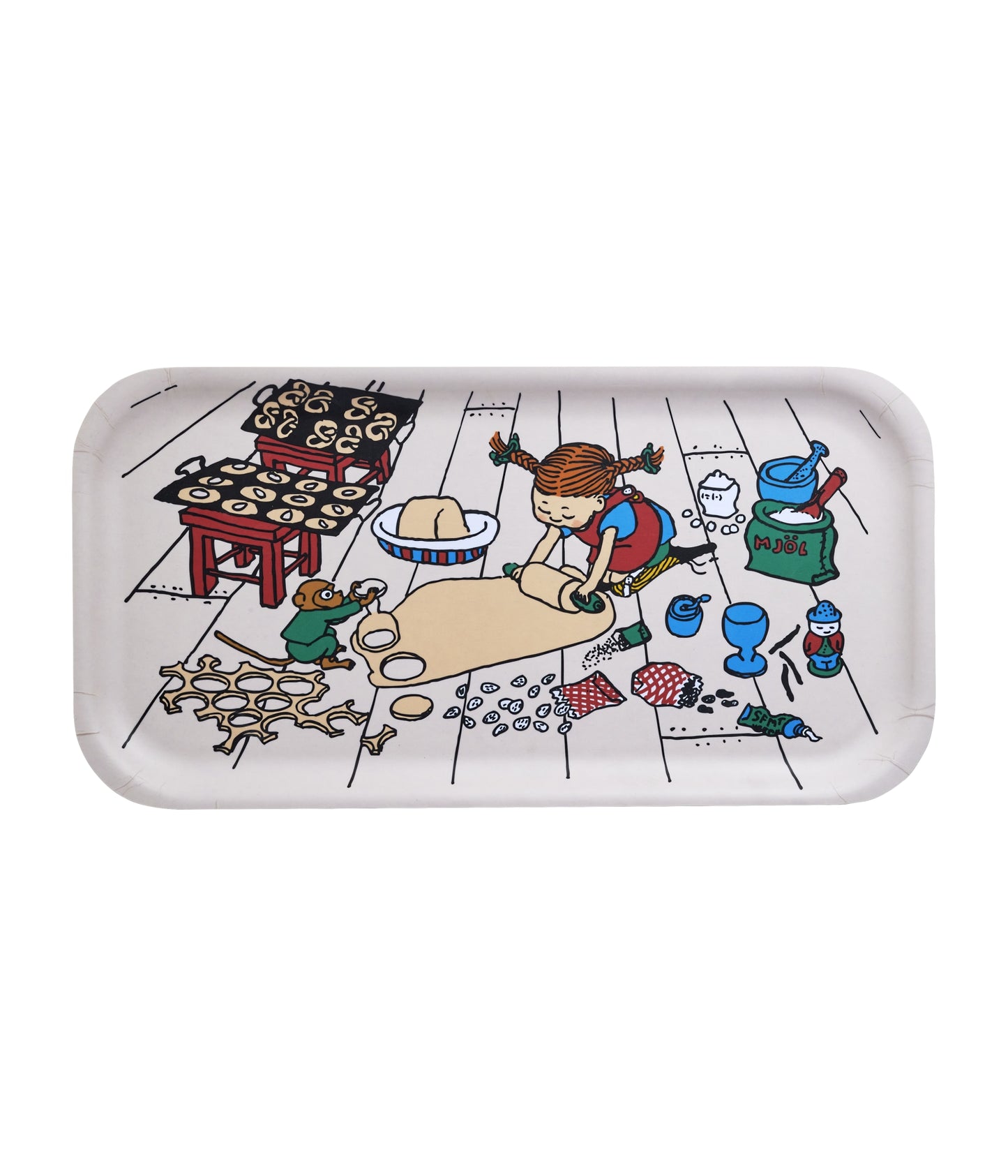 Pippi Longstocking Tray 43x22cm