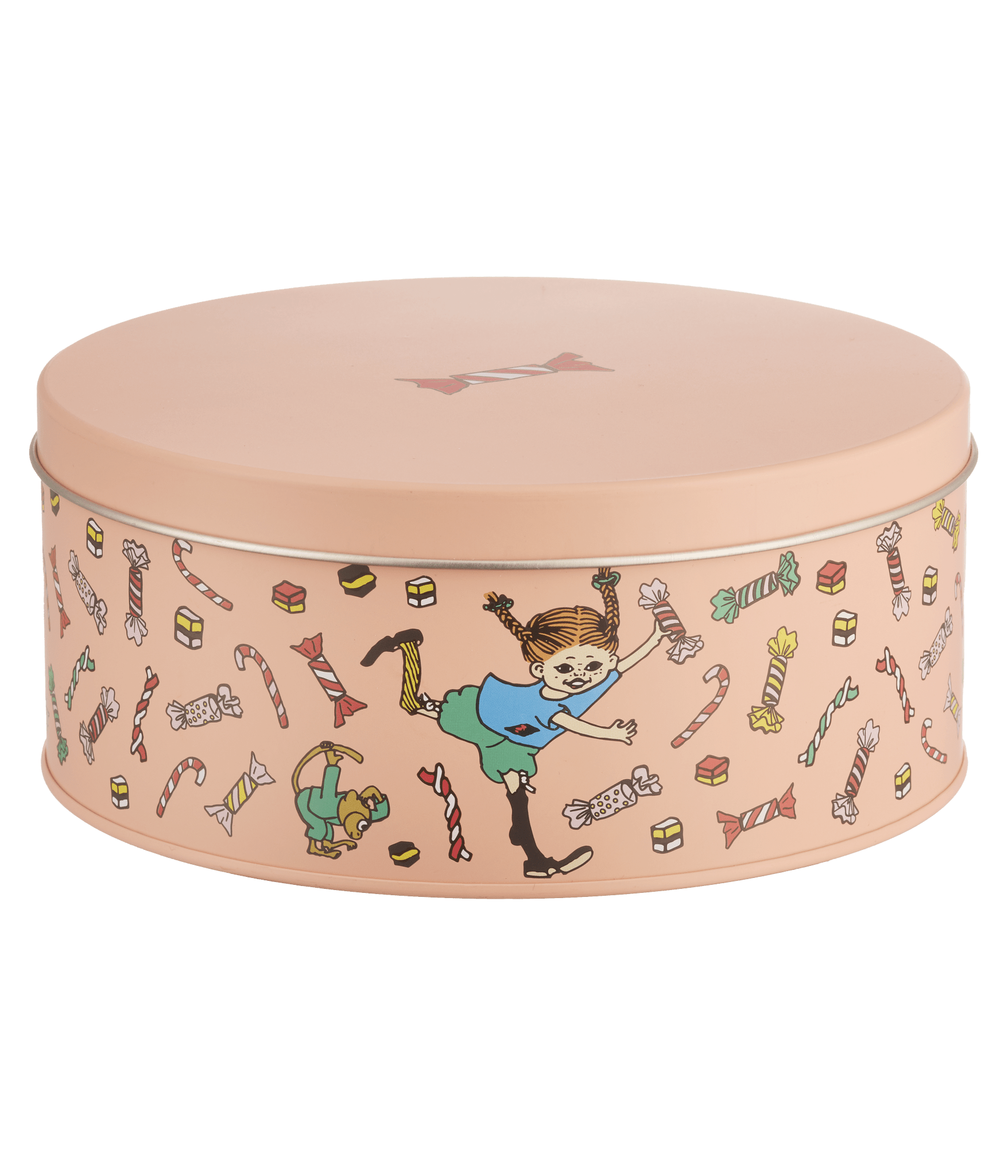 Pippi Langstrømpe Metaldåse Slik 15cm - Dsignhouse