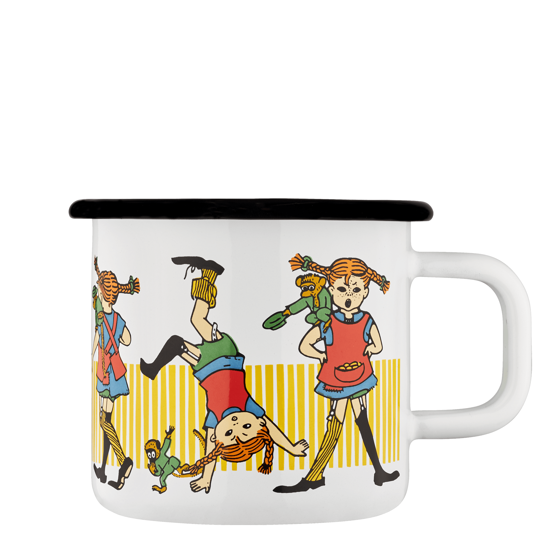 Pippi Langstrømpe emaljekrus 3,7 dl - Pippi Langstrømpe - Dsignhouse