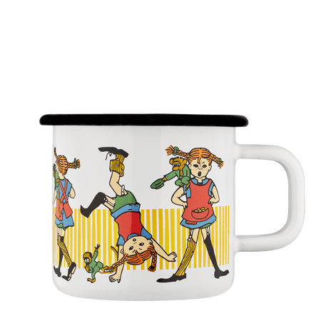 Pippi Langstrømpe emaljekrus 3,7 dl - Pippi Langstrømpe - Dsignhouse