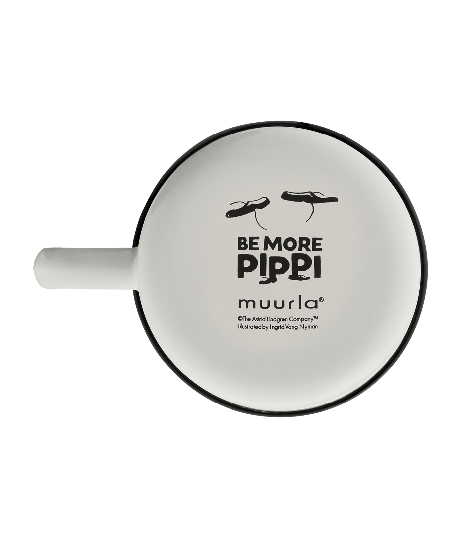 Pippi Langstrømpe emaljekrus BE MORE PIPPI 3,7dl - Dsignhouse
