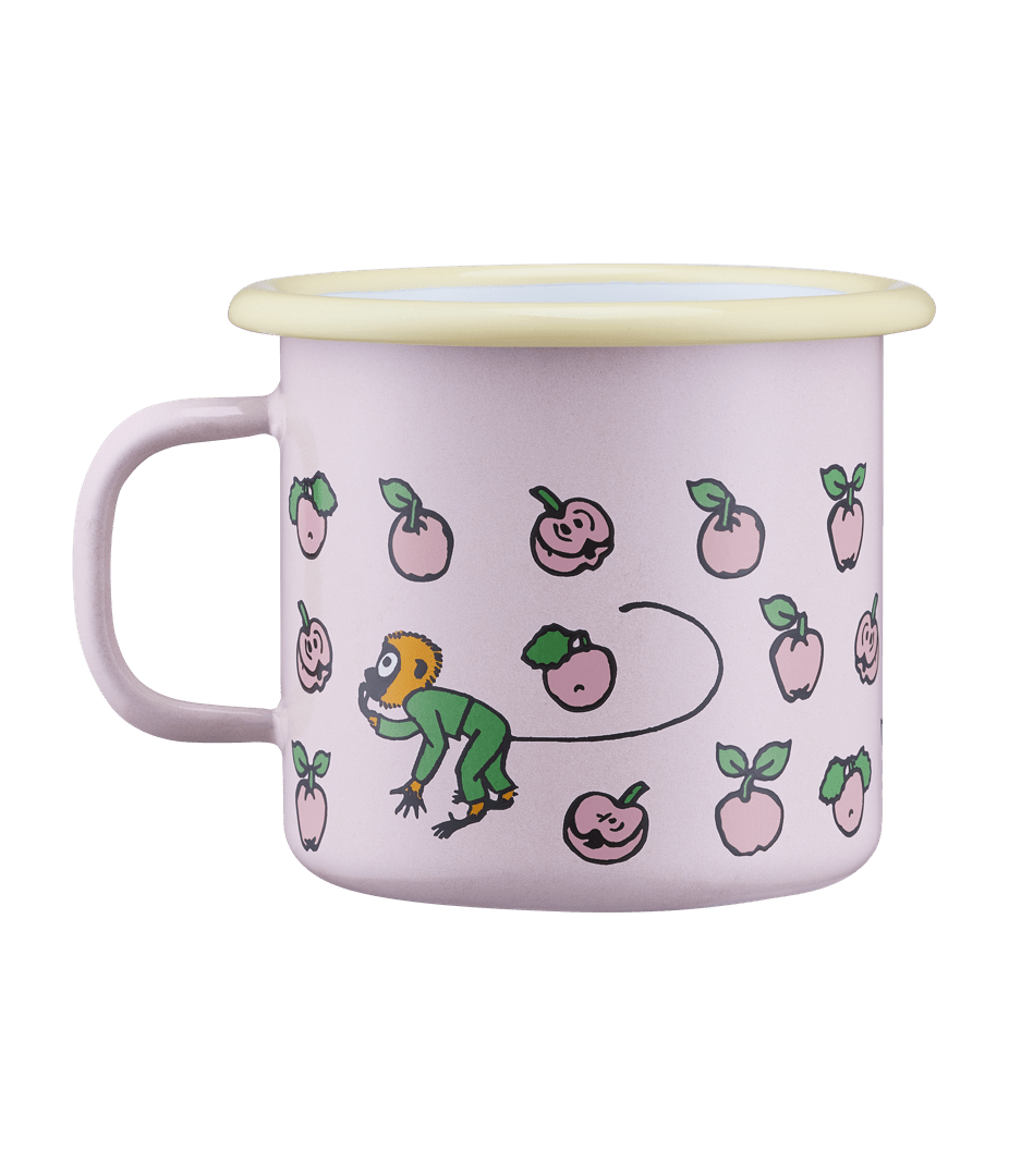 Pippi Langstrømpe emaljekrus Frugter 2,5dl - Dsignhouse