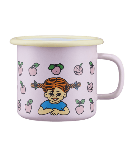 Pippi Langstrømpe emaljekrus Frugter 2,5dl - Dsignhouse