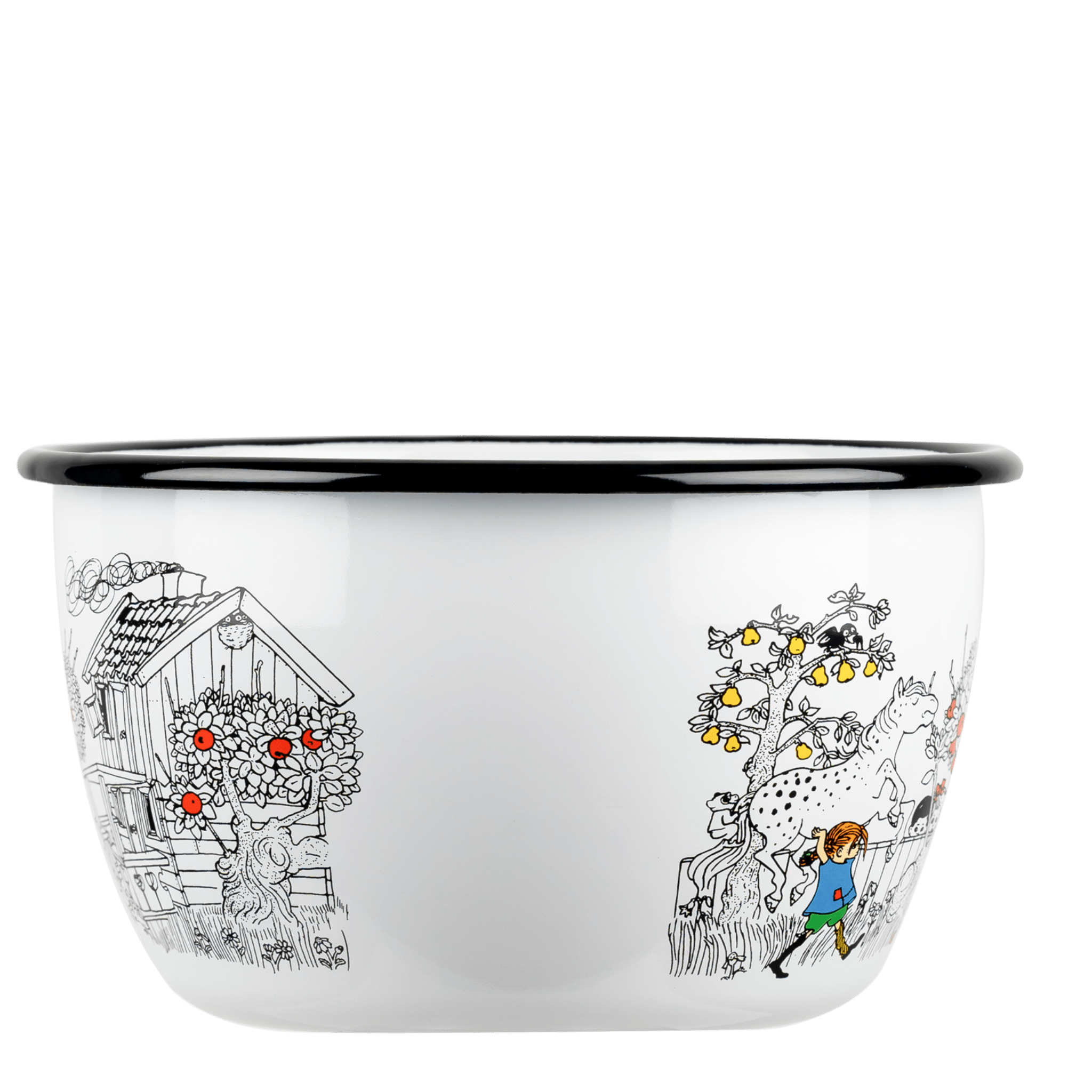 Pippi Langstrømpe emaljeskål 2 l - Hjemvejen.