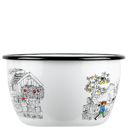 Pippi Langstrømpe emaljeskål 2 l - Hjemvejen - Dsignhouse