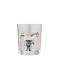 Pippi Langstrømpe glas 2 dl - Pippi og hesten - Dsignhouse