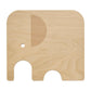 Elegant Elephant Cutting Board in Birch and Green, Small