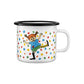 Pippi Longstocking Enamel mug 2.5 dl, Hoppsan