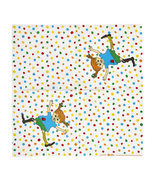 Pippi Longstocking Napkins, Hoppsan, 33cm