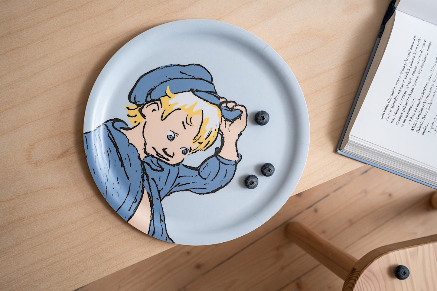 Emil from Lønneberg tray 25 cm, Blue