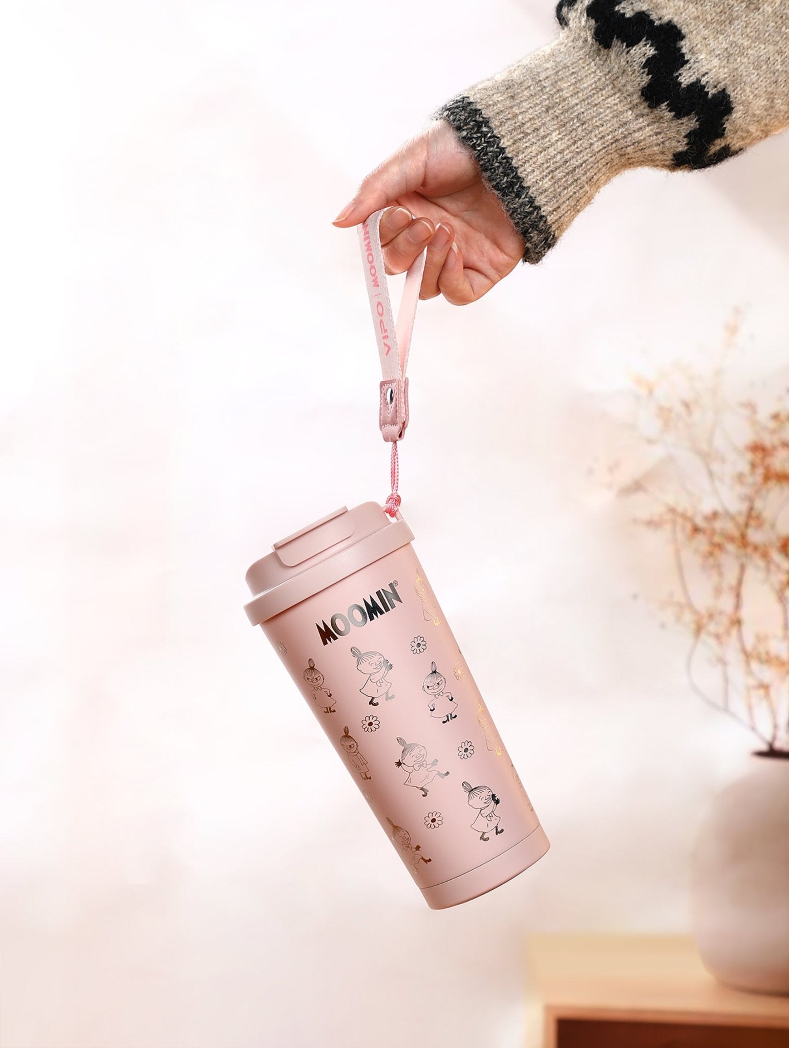 Moomin 2GO termokande – Lille My, rosa 580 ml - Dsignhouse MM37464