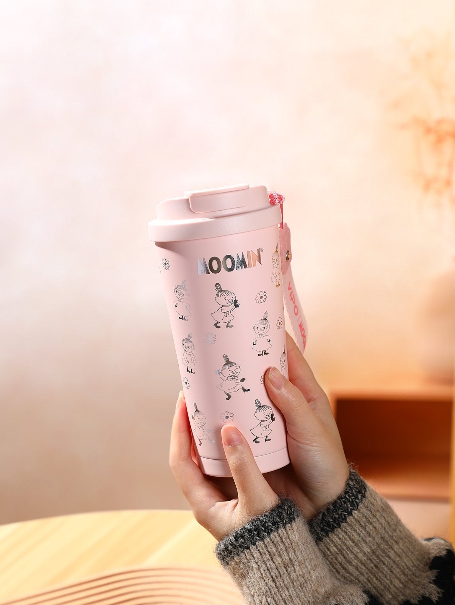 Moomin 2GO termokande – Lille My, rosa 580 ml - Dsignhouse MM37464