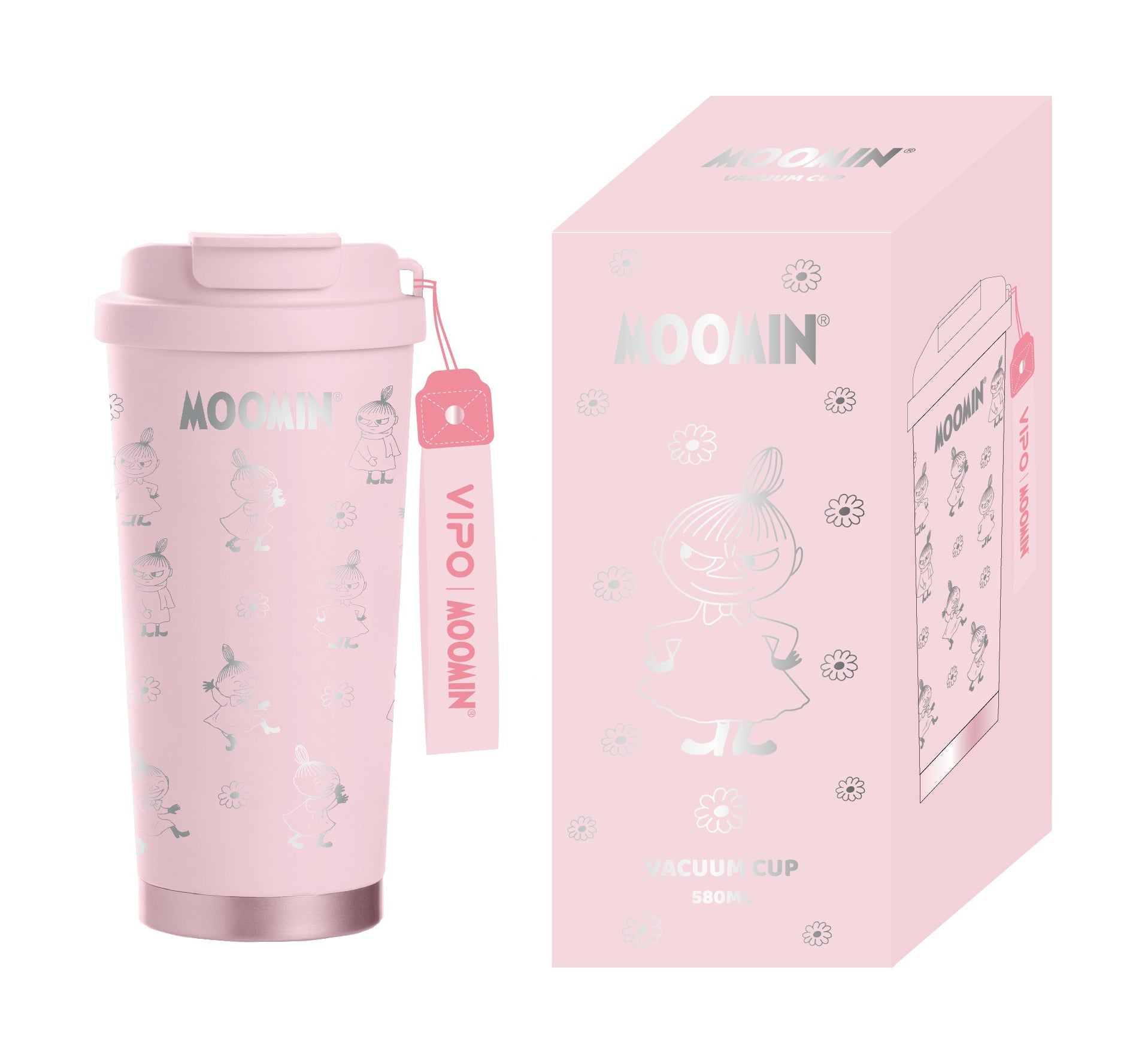 Moomin 2GO termokande – Lille My, rosa 580 ml - Dsignhouse MM37464