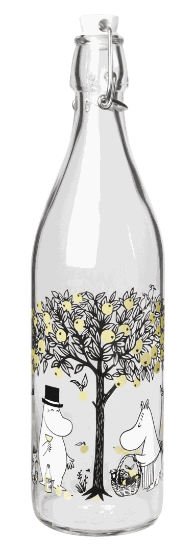 Moomin glasflaske 1L Apples - Dsignhouse 774-100-01