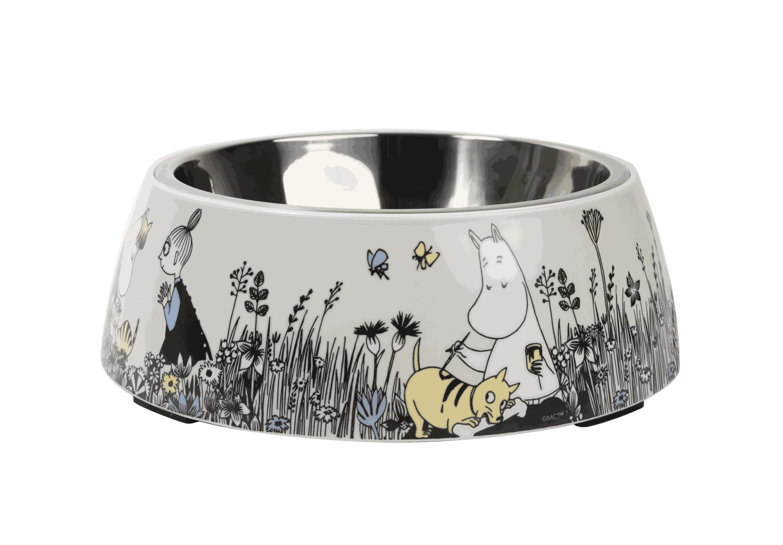 Moomin hundeskål L - grå - Dsignhouse 4700-220-03