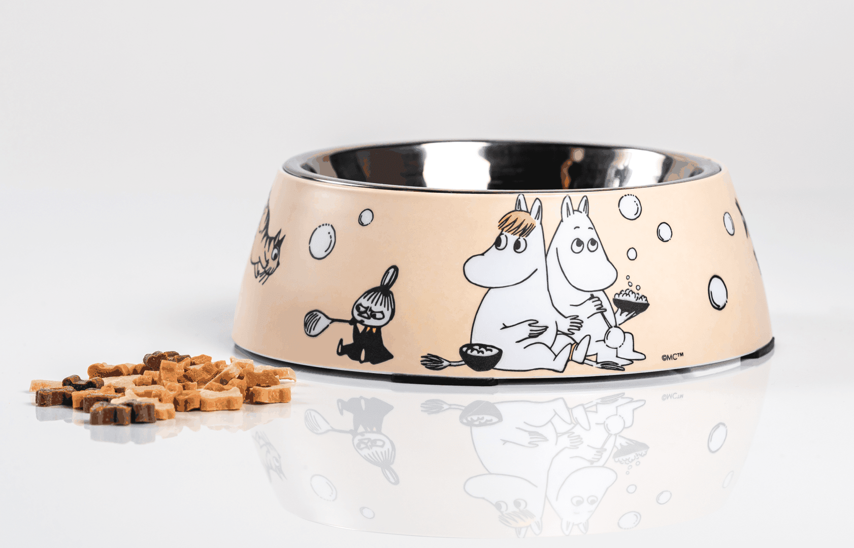 Moomin hundeskål M - beige - Dsignhouse 4700-175-06