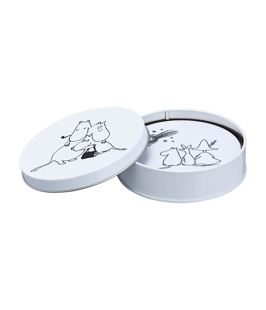 Mumitroldene coasters 4 stk i en dåse Mumitroldene 80 - Dsignhouse