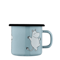 Mumitroldene emaljekrus 2,5 dl Retro lyseblå - Dsignhouse