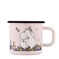 Mumitroldene emaljekrus 3,7 dl - Hug, pink - Dsignhouse