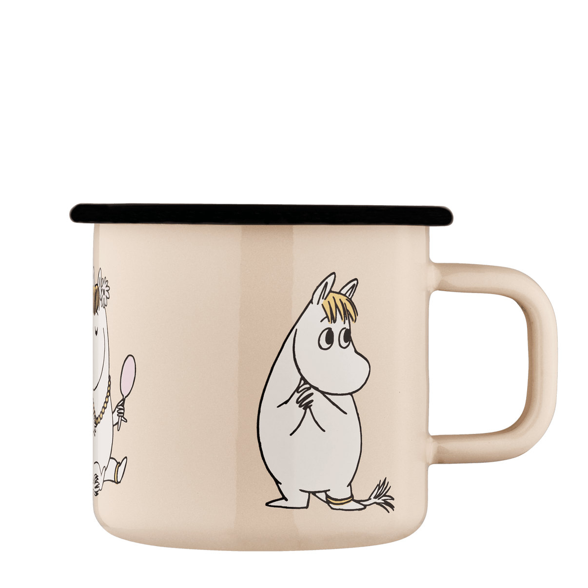 Mumitroldene emaljekrus 3,7 dl - Snorkfrøken, beige - Dsignhouse