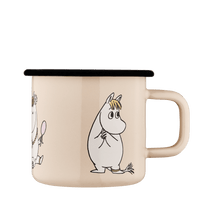 Mumitroldene emaljekrus 3,7 dl - Snorkfrøken, beige - Dsignhouse