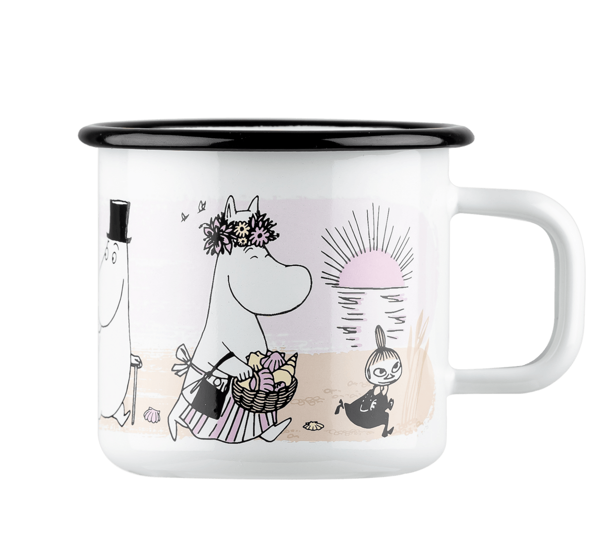 Mumitroldene emaljekrus 3,7 dl - Stranden - Dsignhouse