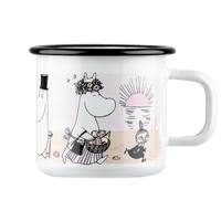 Mumitroldene emaljekrus 3,7 dl - Stranden - Dsignhouse