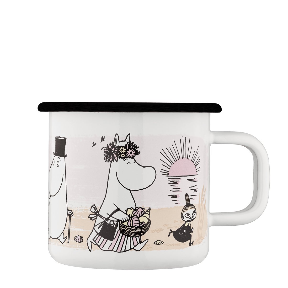 Mumitroldene emaljekrus 3,7 dl - Stranden - Dsignhouse