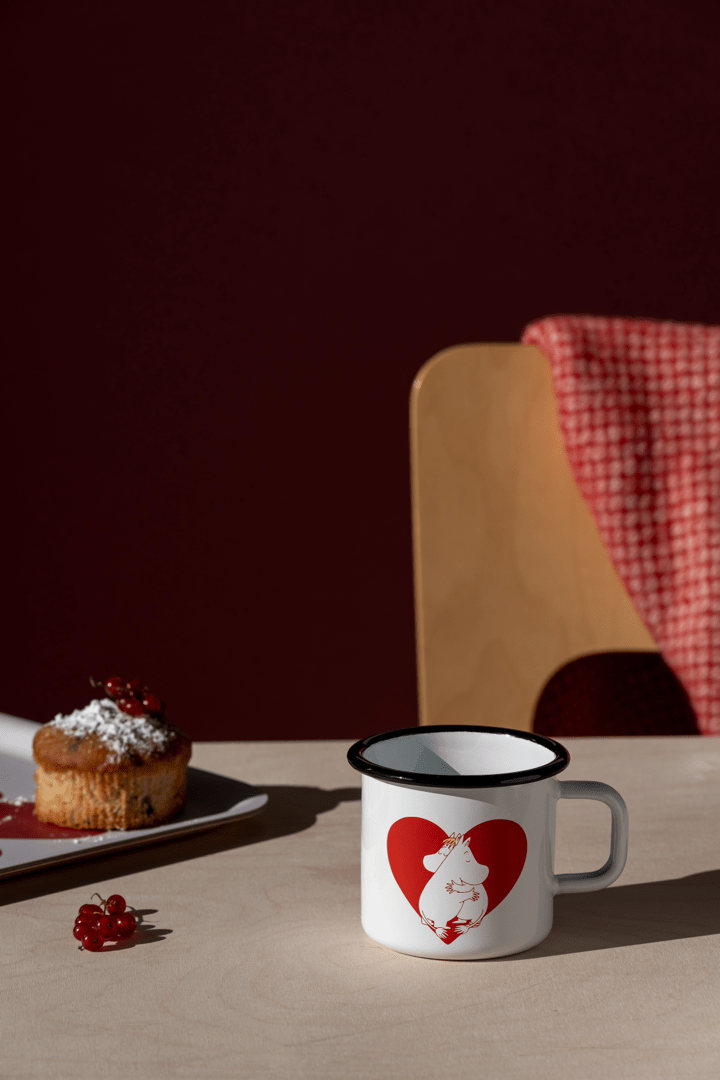 Mumitroldene emaljekrus Hjerte 3,7dl - Dsignhouse