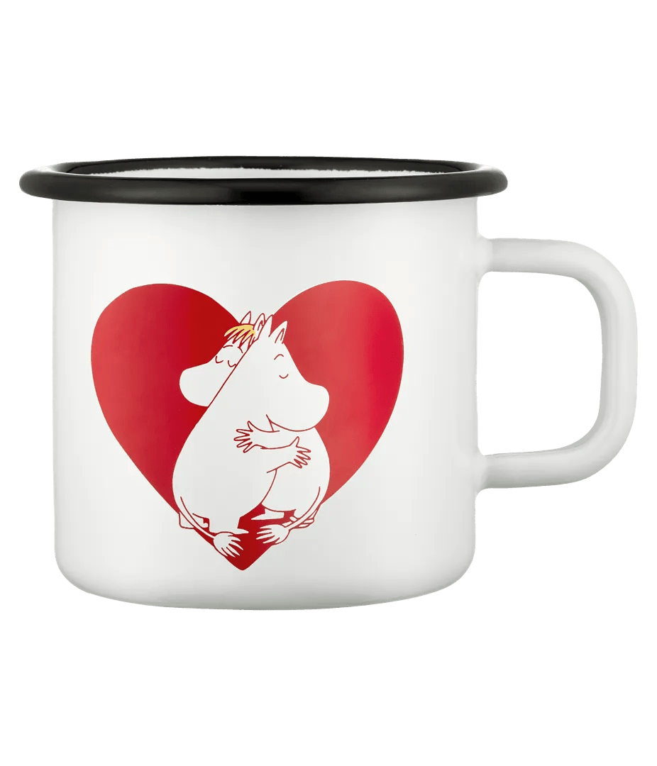 Mumitroldene emaljekrus Hjerte 3,7dl - Dsignhouse