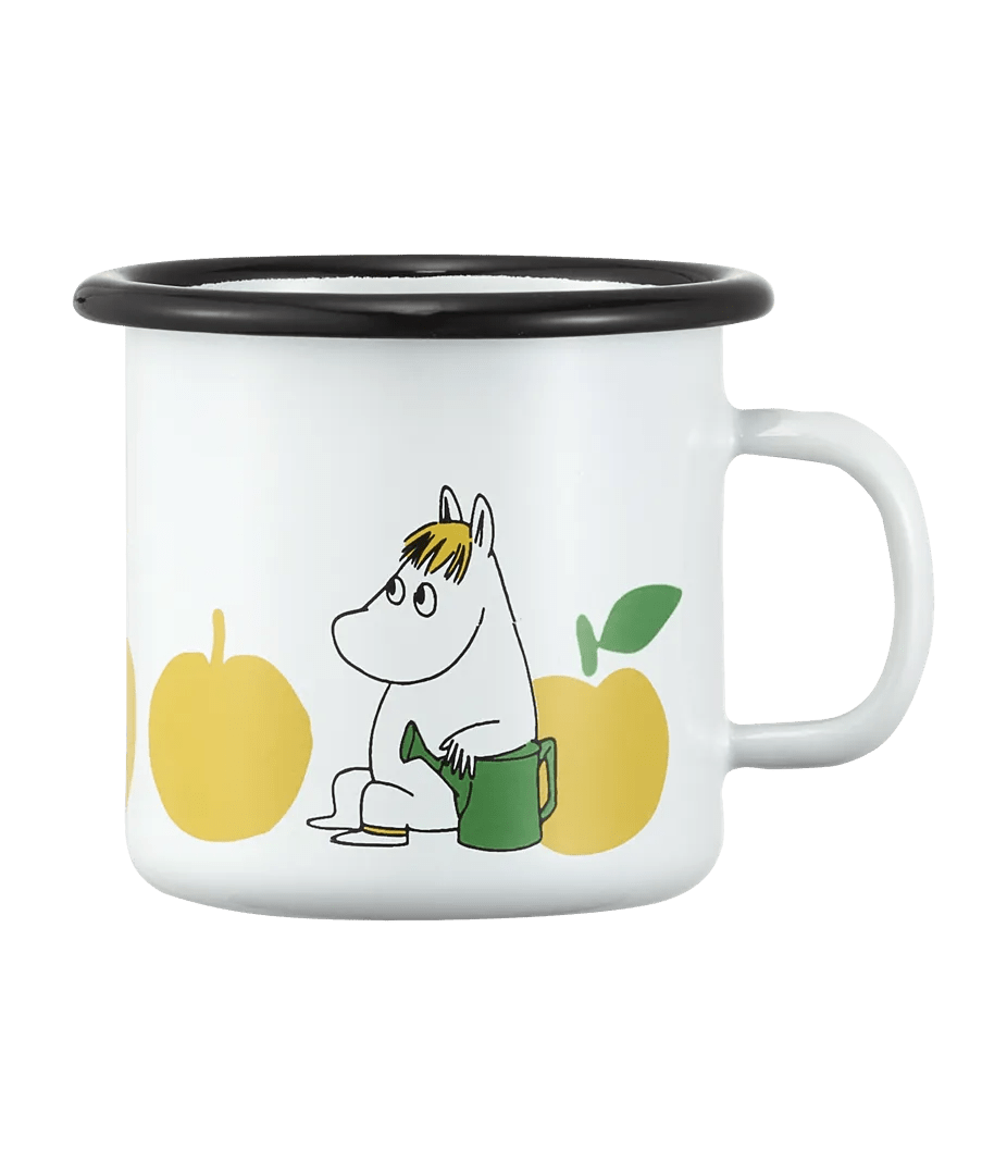 Mumitroldene emaljekrus Joyful Apples 2,5dl - Dsignhouse