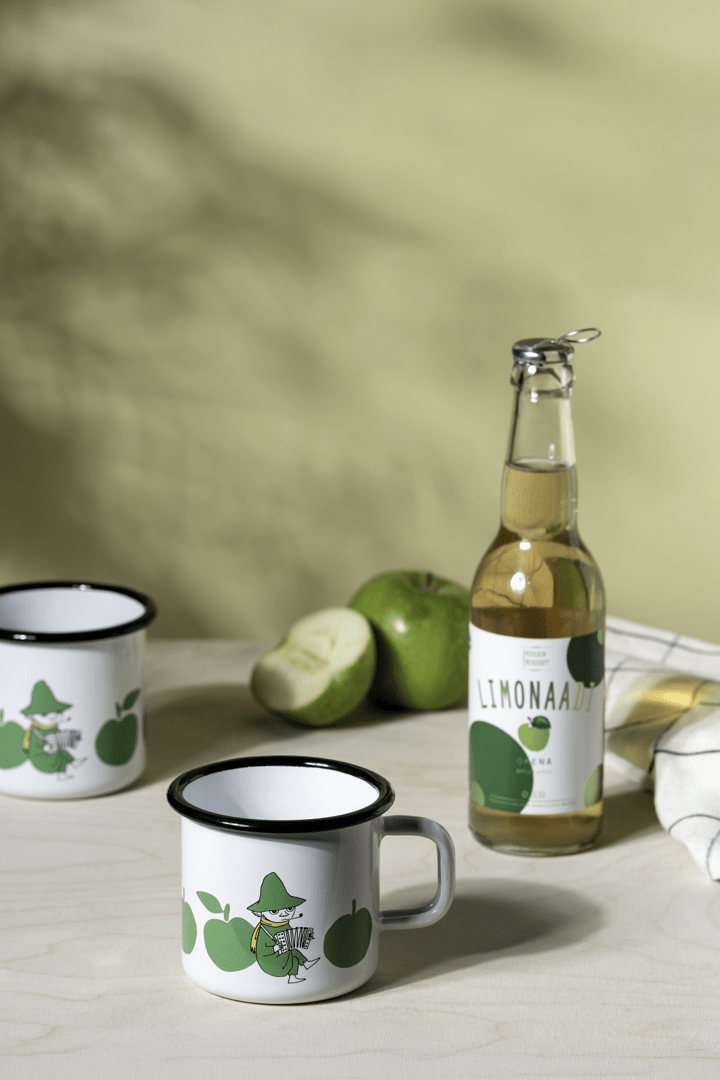 Mumitroldene emaljekrus Joyful Apples 3,7dl - Dsignhouse